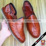 zj00259 Huarache artesanal mocasin piso hombre piel shedron mayoreo fabricante calzado zapatos proveedor sandalias taller maquilador