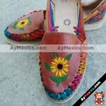 zj00571 Huaraches artesanales mexicanos de plataforma para mujer mayoreo fabrica