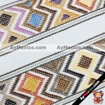 rj0111 Par de Cojines artesanal estambre bordado a mano mujer mayoreo fabricante proveedor taller maquilador (1)