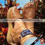 zs00361 Huarache artesanal piso mujer mayoreo fabricante calzado zapatos proveedor sandalias taller maquilador