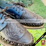 zj00137 Huarache artesanal piso hombre mayoreo fabricante calzado zapatos proveedor sandalias taller maquilador