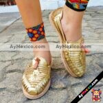 zj00721 Huarache artesanal piso mujer mayoreo fabricante calzado zapatos proveedor sandalias taller maquilador
