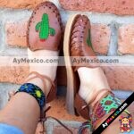 zs00641 Huarache artesanal piso mujer mayoreo fabricante calzado zapatos proveedor sandalias taller maquilador