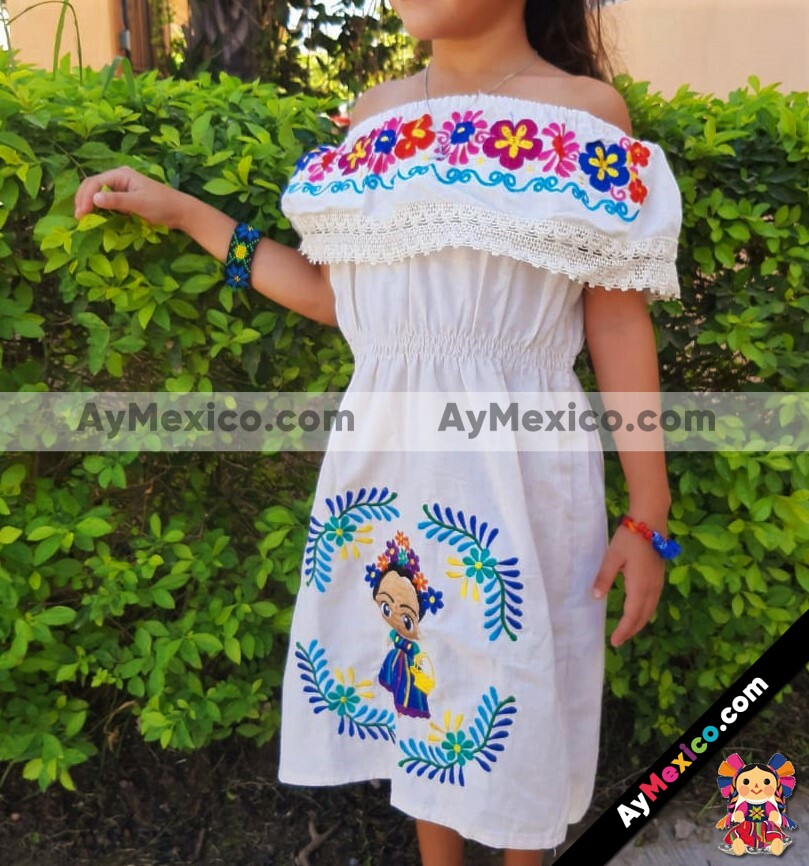 rj00395 Vestido de manta artesanal beige bordado artesanal mexicano para  mujer hecho en Chiapas mayoreo fabrica 