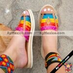 zj00724 Huarache artesanal piso mujer mayoreo fabricante calzado zapatos proveedor sandalias taller maquilador