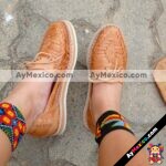 zj00725 Huarache artesanal piso mujer mayoreo fabricante calzado zapatos proveedor sandalias taller maquilador
