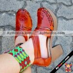 zj00733 Huarache artesanal plataforma mujer mayoreo fabricante calzado zapatos proveedor sandalias taller maquilador