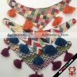 aj00004 Collar tipo pañoleta con pompones para mascotas diferentes colores medida de 39 cm mayoreo fabricante proveedor taller maquilador (1)