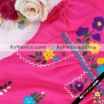rj00401 Pañalero bordado a mano color rosa artesanal Bebe mayoreo fabricante proveedor ropa taller maquilador