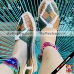 zj00767 Huarache artesanal piso mujer mayoreo fabricante calzado zapatos proveedor sandalias taller maquilador (2)