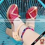 zj00800 Huarache artesanal plataforma mujer mayoreo fabricante calzado zapatos proveedor sandalias taller maquilador (1)