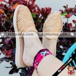 zj00801 Huarache artesanal piso mujer mayoreo fabricante calzado zapatos proveedor sandalias taller maquilador (1)