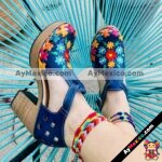 zs00770 Huarache artesanal plataforma mujer mayoreo fabricante calzado zapatos proveedor sandalias taller maquilador (1)