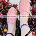 zs00778 Huarache artesanal piso mujer mayoreo fabricante calzado zapatos proveedor sandalias taller maquilador