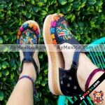 zs00779 Huarache artesanal plataforma mujer mayoreo fabricante calzado zapatos proveedor sandalias taller maquilador (3)