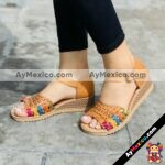 zj00830 Huaraches artesanales de plataforma mujer mayoreo fabricante calzado zapatos proveedor sandalias taller maquilador