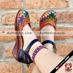 zs00826 Huaraches artesanales de piso mujer mayoreo fabricante calzado zapatos proveedor sandalias taller maquilador (1)
