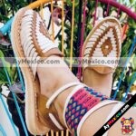 zs00896 Huarache artesanal piso mujer mayoreo fabricante calzado zapatos proveedor sandalias taller maquilador (1)