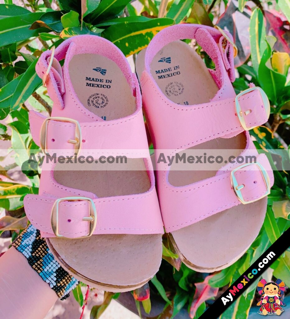 zs00918 Huaraches artesanales dos evillas color rosa de piso mujer mayoreo fabricante calzado zapatos proveedor sandalias taller maquilador