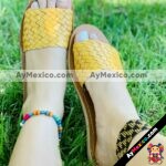 zs00993 Huaraches-Mexicanos-De-Piso-Mujer-Color-Amarillo-De-Piel-Con-trenzado-Hecho-En-Sahuayo-Michoacanmayoreo-fabricante-calzado-zapatos-proveedor-sandalias-taller-maquilador.jpg