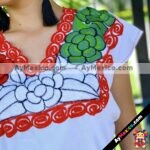 rj00711 Blusa con bordado de flores tricolormayoreo fabricante proveedor taller maquilador (1)