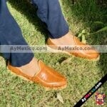 zj00951 Huaraches Mexicanos Calidad Premium Artesanales De Hombre Color Nuez De Piel Con tejido Hecho En Sahuayo Michoacanmayoreo fabricante calzado zapatos proveedor (1)