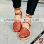 zj00961Huaraches Artesanales Piso Para MujerChedronTroquel Alpargata mayoreo fabricante calzado zapatos proveedor sandalias taller maquilador(3)
