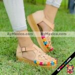 zj00964Huaraches Artesanales Piso Para MujerTanLaser Cruces Multicolor mayoreo fabricante calzado zapatos proveedor sandalias taller maquilador(1)
