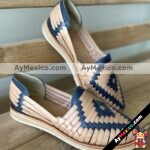 zn00008 Huaraches Artesanales Mujer Calidad Premium Tan Tejido Azul mayoreo fabricante calzado zapatos proveedor (6)