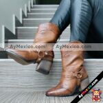 zn00018 Botines Artesanales para mujer Café Vaqueras mayoreo fabricante calzado (1)