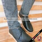 zn00030 Huaraches Artesanales Para Hombre Negro Relieve mayoreo fabricante calzado (1)