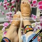 Zj00726 Sandalias Artesanales Con Tejido De Piso Mujer De Piel Sahuayo (1)