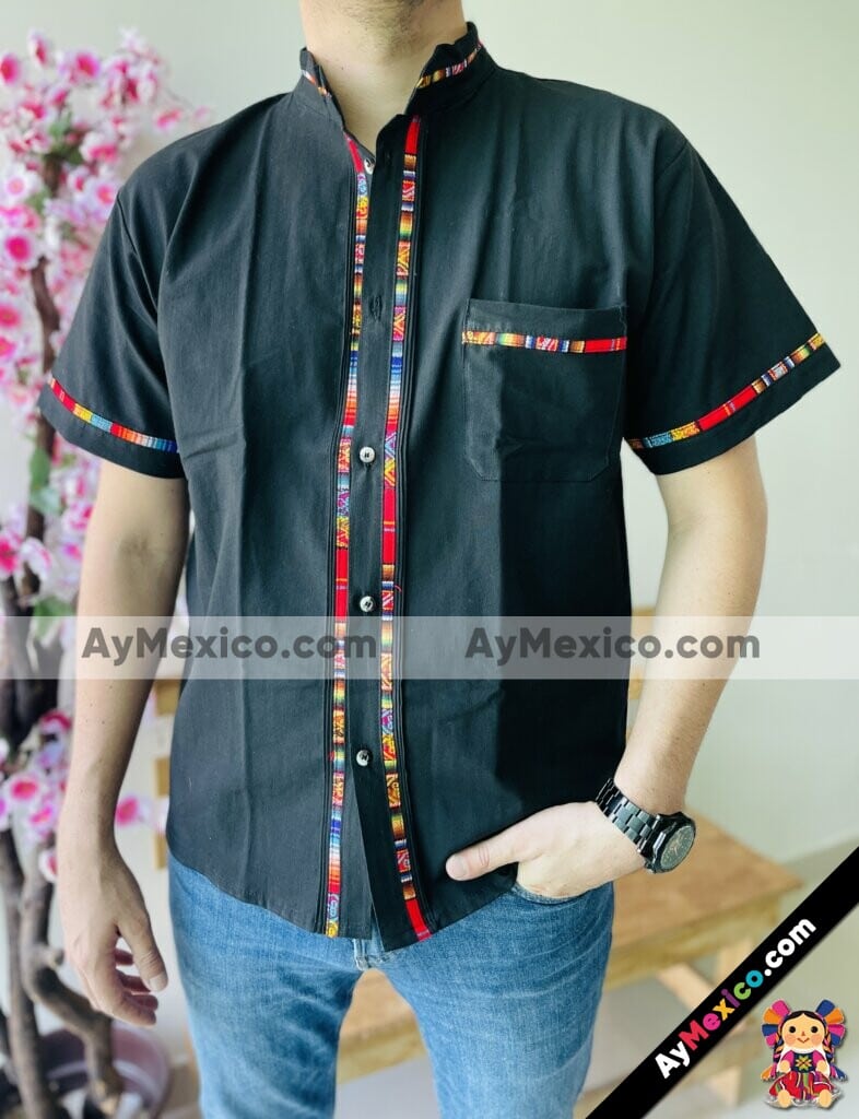 ganso disculpa Instalación rn00130 Camisa Guayabera Artesanal mexicano para Hombre hecho en Chiapas  mayoreo fabrica - AyMexico.com